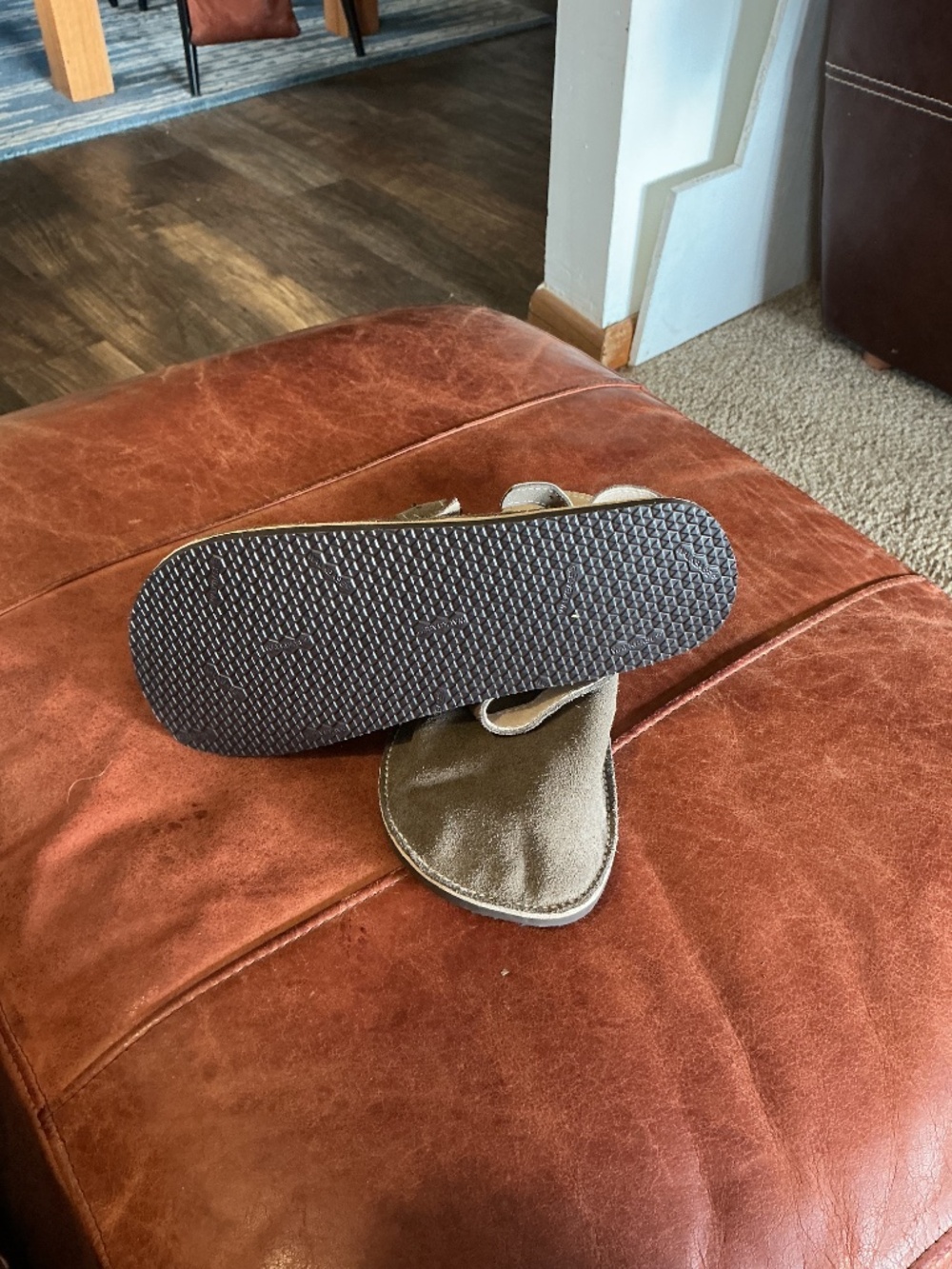 Handmade barefoot leather clogs - Picture 6 of 7